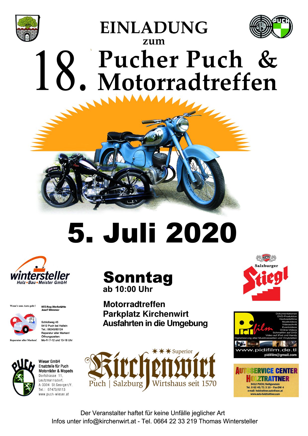 18. Pucher Puch & Motorradtreffen 2020 – Oldtimerevents